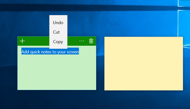 How to edit Sticky Notes in Windows 10